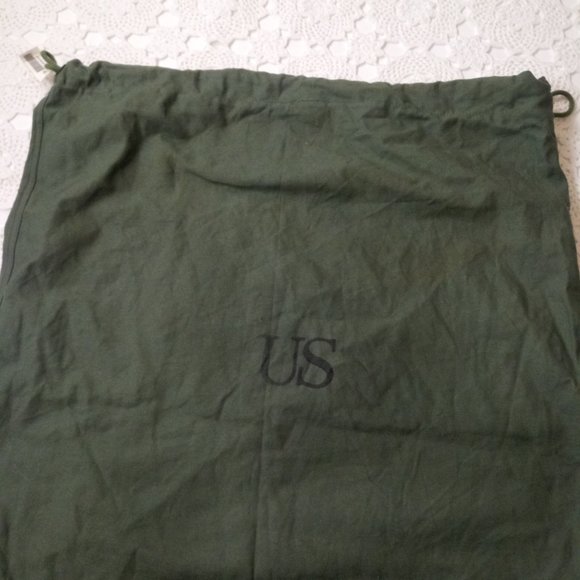 Barracks Bag Green US Army Issue Drawstring Top Laundry Travel Military Unisex - Picture 2 of 6